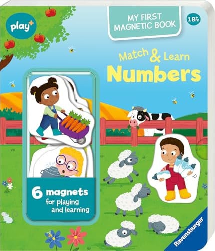 Ravensburger Play+ Infant & Toddler - My First Magnetic Book: Match and Learn Numbers, front cover