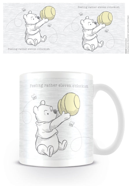 Winnie the Pooh (Eleven O'Clockish) 11oz/315ml White Mug