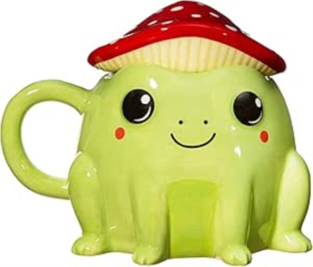 Fergus Frog Mug with Mushroom Lid