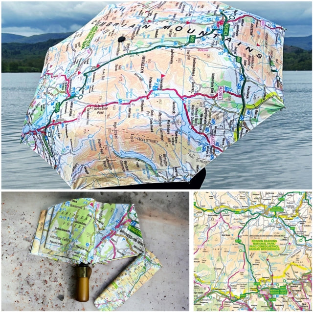 OS Map Premium Umbrella - Brecon Beacons National Park