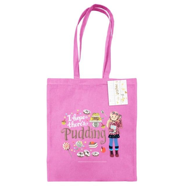 Harry Potter (I Hope There's Pudding) Classic Pink Tote Bag - 5063457006600