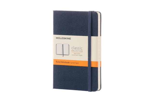 Moleskine Sapphire Blue Pocket Ruled Notebook Hard - 8051272893564