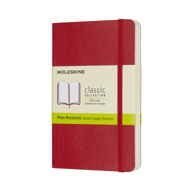 Moleskine Scarlet Red Pocket Plain Notebook Soft - 8055002854610