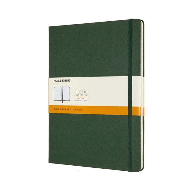 Moleskine Extra Large Ruled Hardcover Notebook: Myrtle Green - 8058647629100