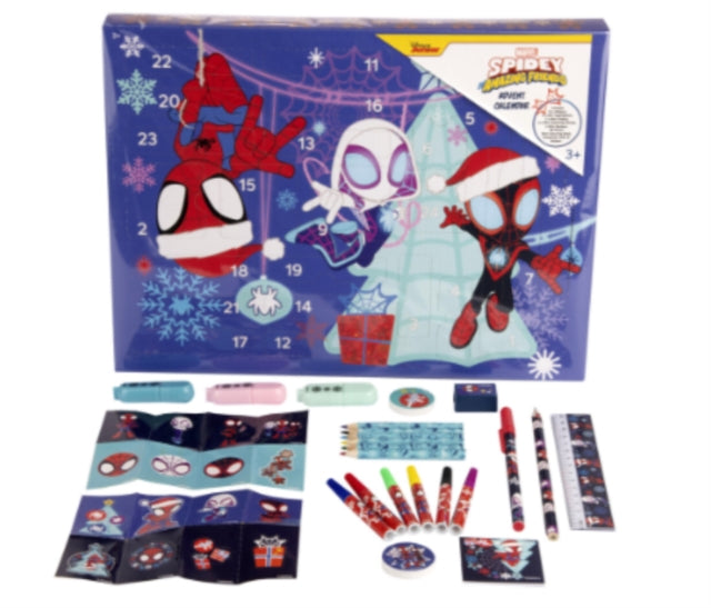 Spidey And Friends Stationery Advent Calendar