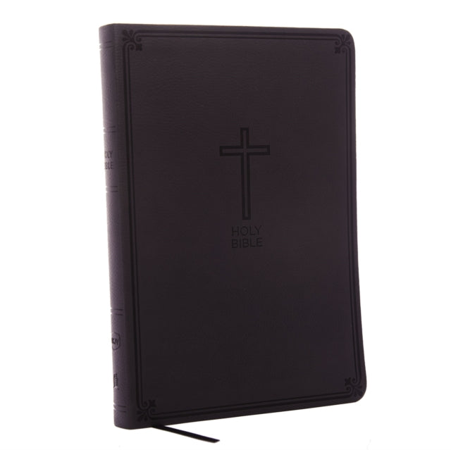 NKJV, Value Thinline Bible, Large Print, Charcoal Leathersoft, Red Letter, Comfort Print : Holy Bible, New King James Version - 9780718075583