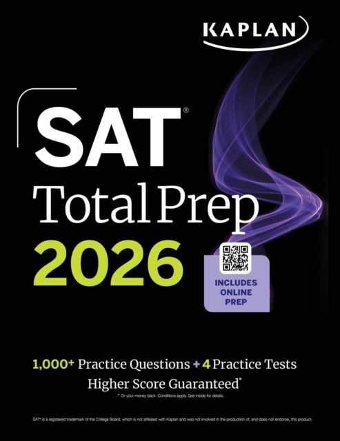 SAT Total Prep 2026: Includes 4 Full Length Practice Tests, 1,100+ Practice Questions + 1 Year Access to Online Quizzes and Video Lessons and Tutorials - 9781506297576