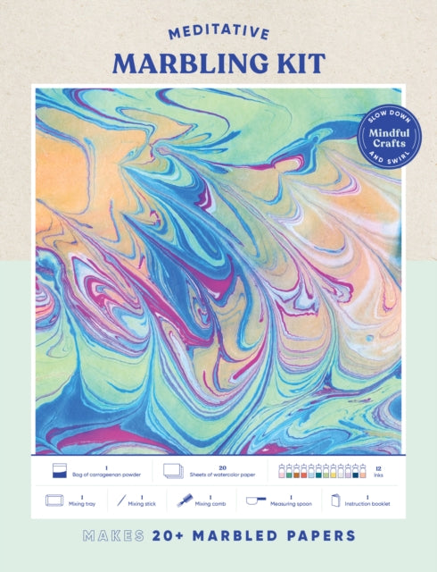 Mindful Crafts: Meditative Marbling Kit - 9781797224442