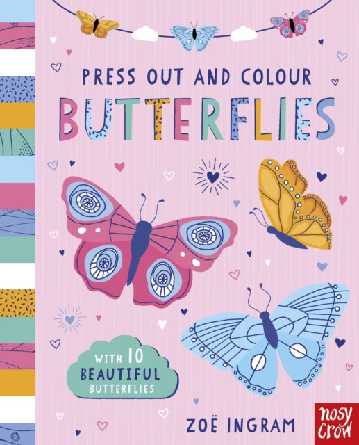 Press Out and Colour: Butterflies - 9781805136637