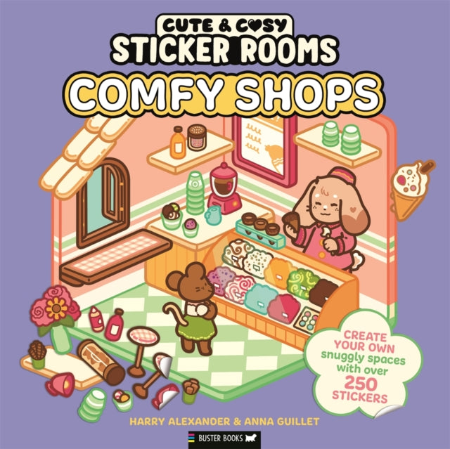 Sticker Rooms: Comfy Shops - 9781837251339