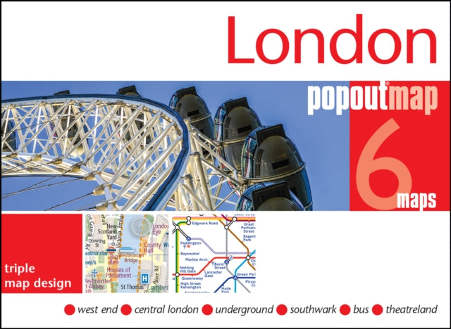 London PopOut Map : 3 PopOut maps in one handy, pocket-size format - 9781914515453