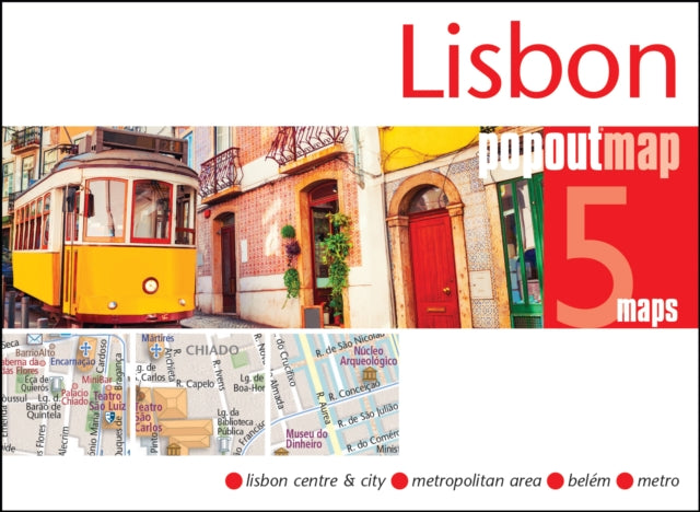 Lisbon PopOut Map - pocket-size, pop-up map of Lisbon - 9781914515736