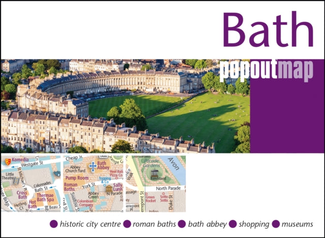 Bath PopOut Map - pocket size, pop up map of Bath city centre - 9781917131186
