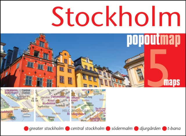 Stockholm PopOut Map - pocket-size, pop up map of Stockholm city centre - 9781917131292