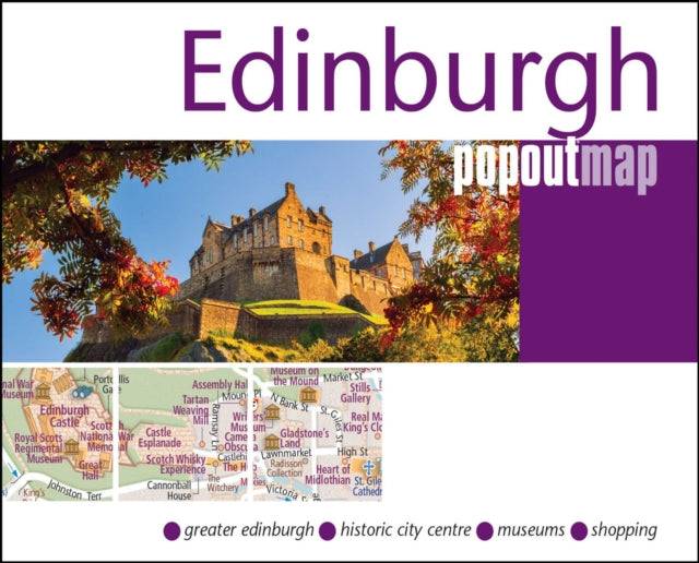 Edinburgh PopOut Map - pocket size, pop up map of Edinburgh city centre - 9781917131346