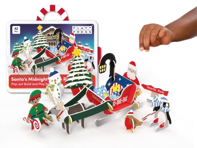 Santaâ€™s Midnight Sleigh Ride Playset