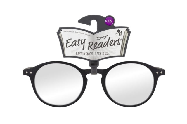 Easy Readers â€“ Round Black +2.5