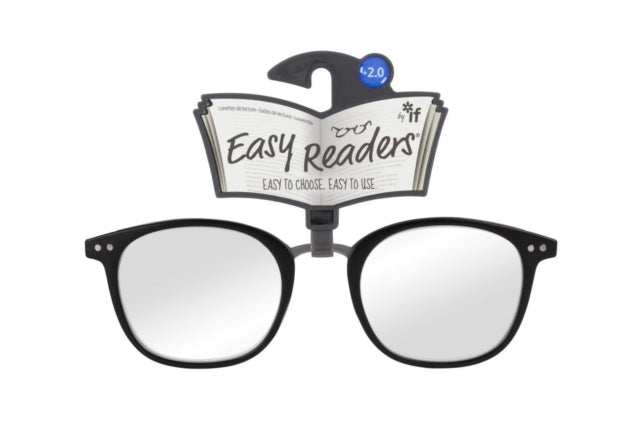 Easy Readers â€“ Metal Bridge Black +2.0