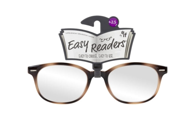 Easy Readers â€“ Round Beige / Brown +2.5