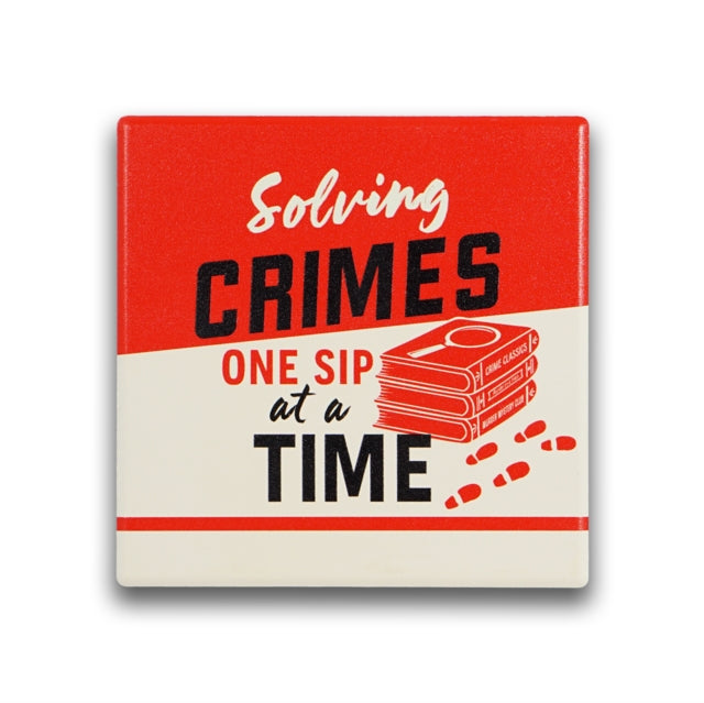 Coaster Single Ceramic - Murder Mystery Book Club (Time)