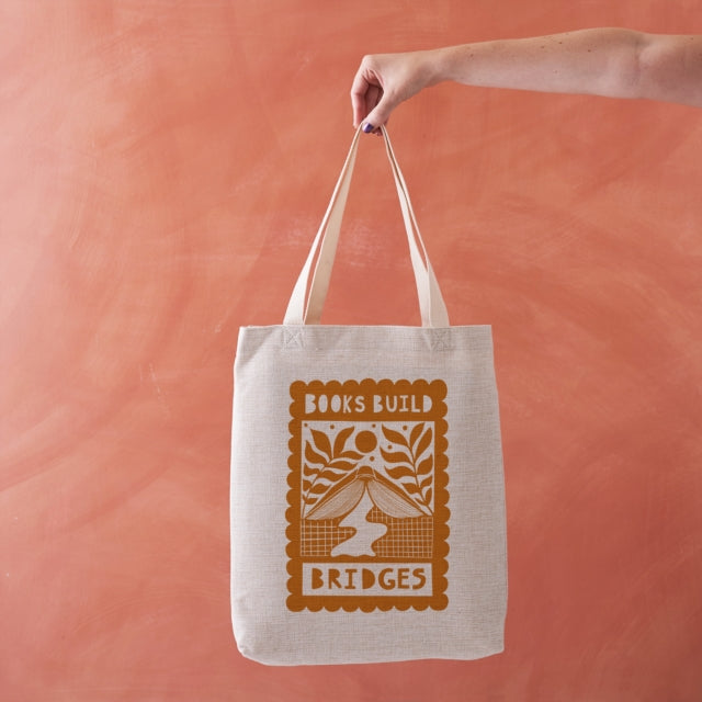 Books Build Bridges - Literary Tote Bag - 5060434074782
