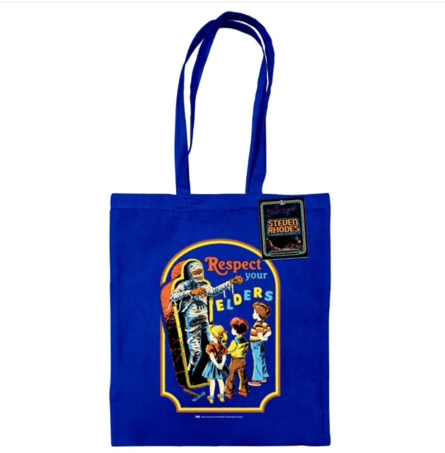 Steven Rhodes (Respect Your Elders) Bright Royal Tote Bag - 5063457006228