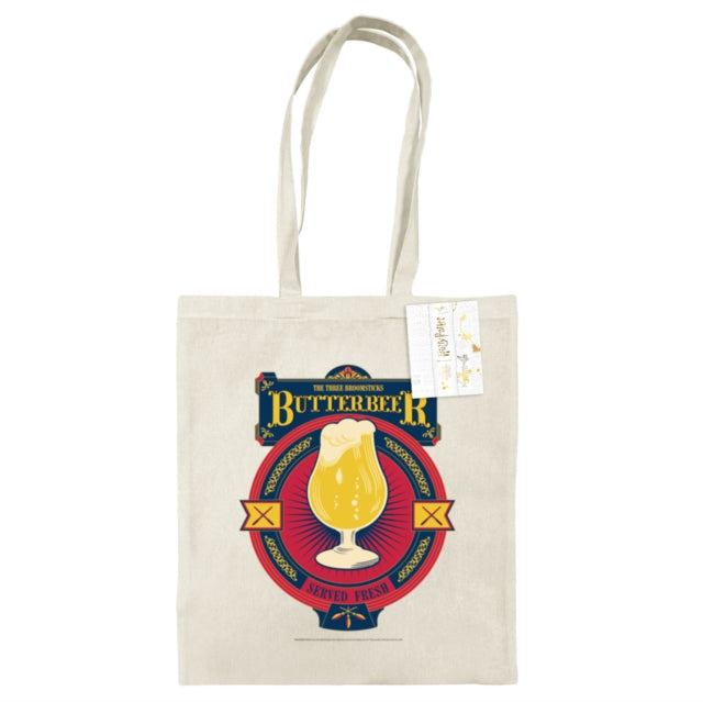Harry Potter (Butterbeer Cream) Natural Tote Bag - 5063457006754