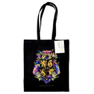 Harry Potter (Hogwarts Crest Watercolour) Black Tote Bag