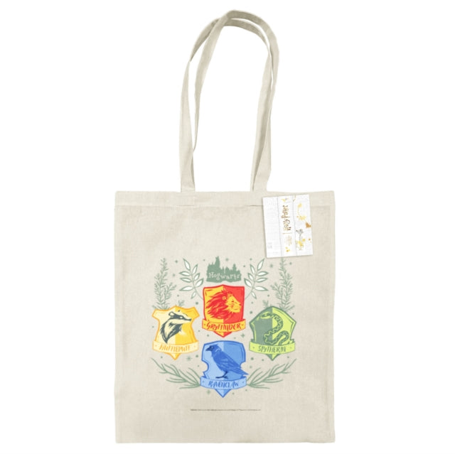 Harry Potter (Herbology Crests) Natural Tote Bag - 5063457006785