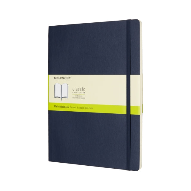 Moleskine Sapphire Blue Extra Large Plain Notebook Soft - 8055002854788