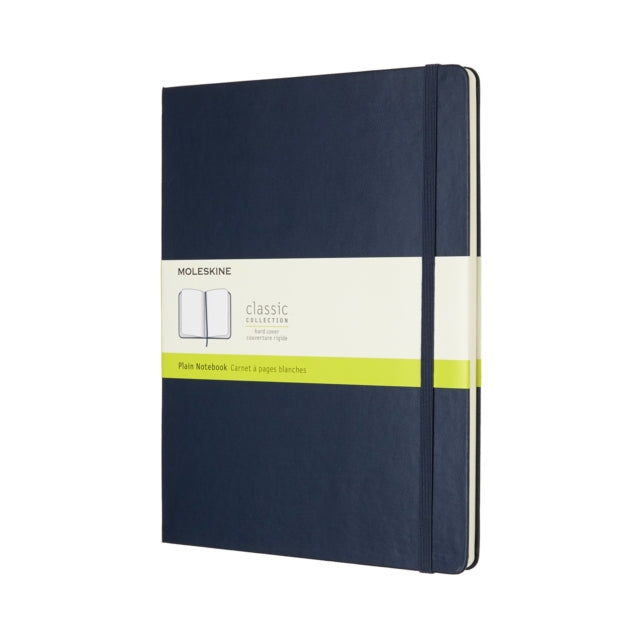Moleskine Sapphire Blue Extra Large Plain Notebook Hard - 8055002855136