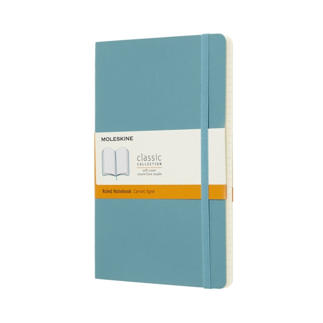 Moleskine Reef Blue Notebook Large Ruled Soft - 8058341715505
