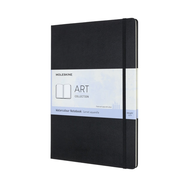 Moleskine Art A4 Watercolour Notebook: Black - 8058647626758