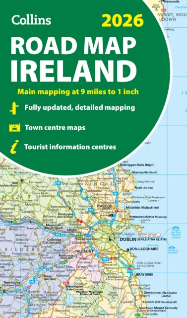 2026 Collins Road Map of Ireland : Clear and Detailed Folded Map of Ireland - 9780008719241