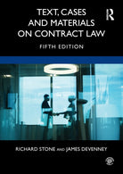 Text, Cases and Materials on Contract Law - 9780367222956