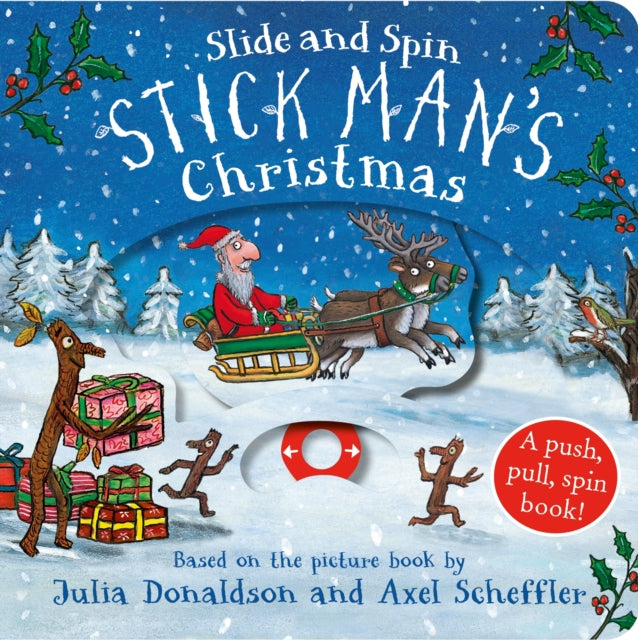 Stick Man's Christmas Slide and Spin