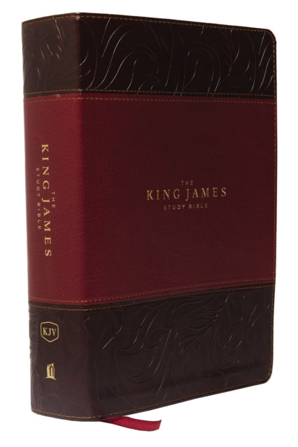 KJV, The King James Study Bible, Leathersoft, Burgundy, Red Letter, Full-Color Edition : Holy Bible, King James Version - 9780718079789
