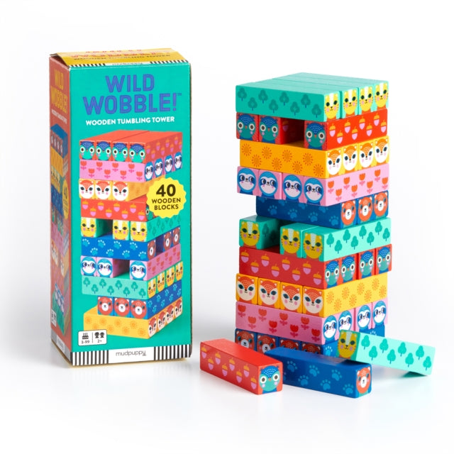 Wild Wobble! Wooden Tumbling Tower - 9780735380400