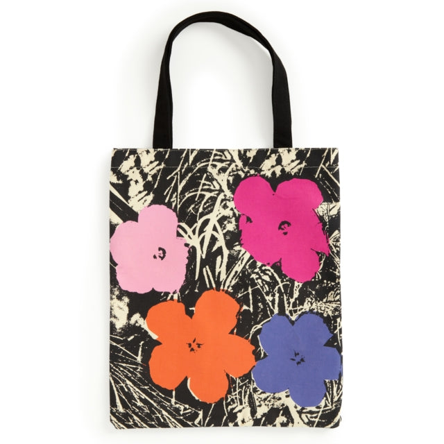 Warhol Flowers Canvas Tote Bag - Pink - 9780735380653