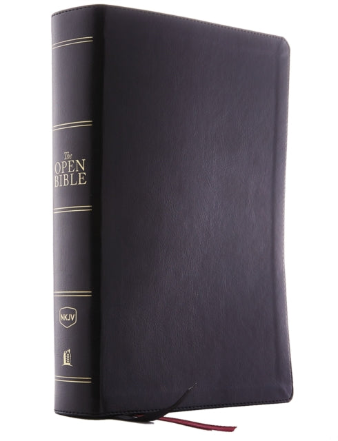 The NKJV, Open Bible, Black Leathersoft, Red Letter, Comfort Print : Complete Reference System - 9780785222361