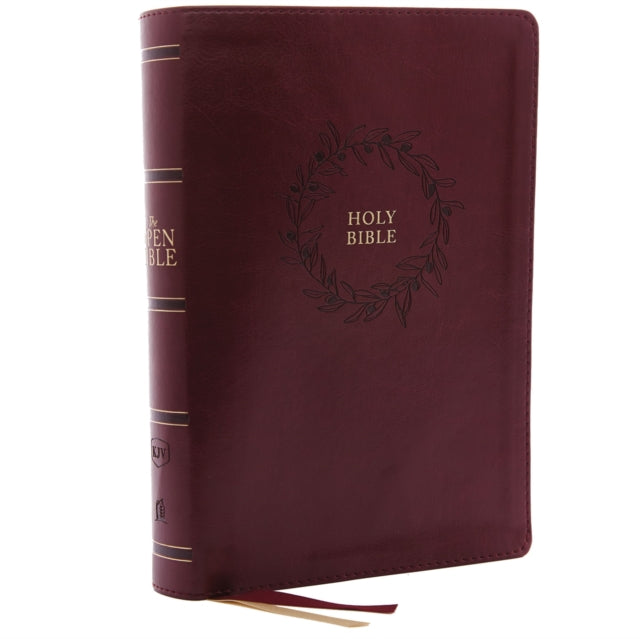 The KJV Open Bible: Complete Reference System, Burgundy Leathersoft, Red Letter, Comfort Print: King James Version - 9780785222989