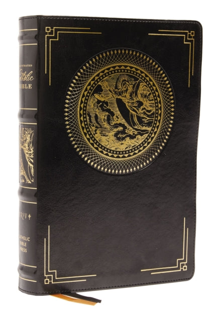 NRSVCE, Illustrated Catholic Bible, Leathersoft, Black, Comfort Print : Holy Bible - 9780785239635