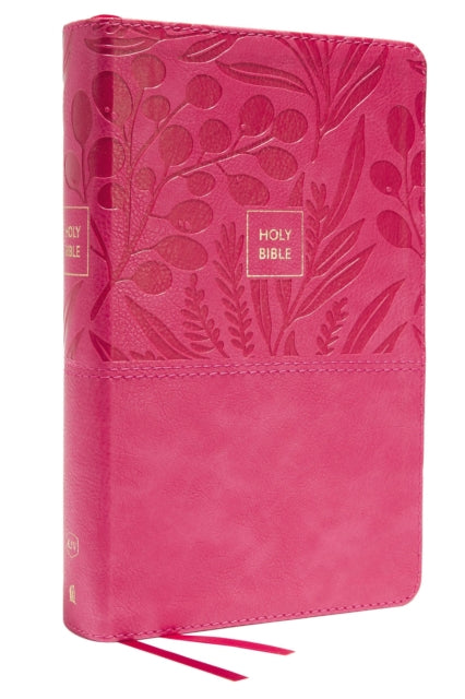 KJV Holy Bible: Large Print Single-Column with 43,000 End-of-Verse Cross References, Pink Leathersoft, Personal Size, Red Letter, Comfort Print: King James Version - 9780785291121