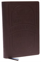 KJV Holy Bible: Large Print with 53,000 Cross References, Brown Genuine Leather, Red Letter, Comfort Print: King James Version (Verse Art Cover Collection) - 9780785293255