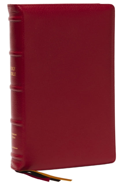 KJV Holy Bible: Large Print Single-Column with 43,000 End-of-Verse Cross References, Red Goatskin Leather, Premier Collection, Personal Size, Thumb Indexed: King James Version - 9780785295174