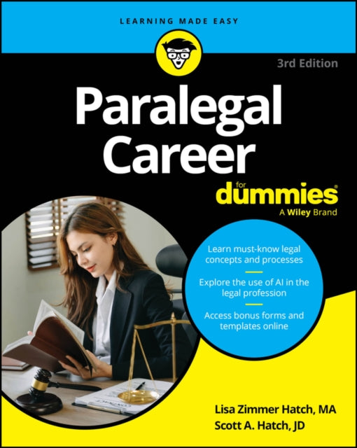 Paralegal Career For Dummies - 9781394299829