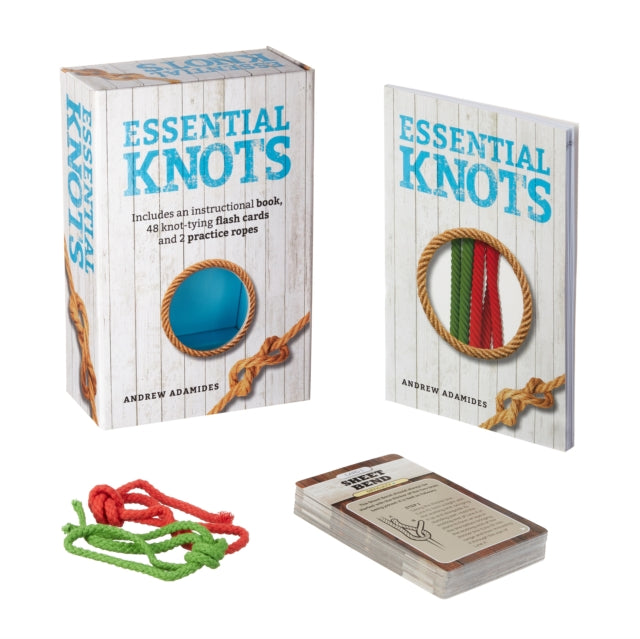 Essential Knots Kit : Includes Instructional Book, 48 Knot Tying Flash Cards and 2 Practice Ropes - 9781398805163