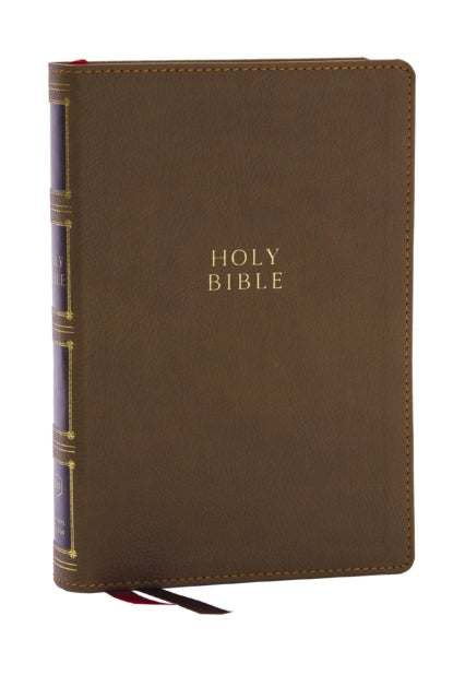 KJV Holy Bible: Compact Bible with 43,000 Center-Column Cross References, Brown Leathersoft, Red Letter, Comfort Print: King James Version - 9781400333127