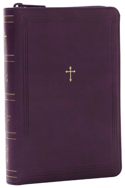 NKJV Compact Paragraph-Style Bible w/ 43,000 Cross References, Purple Leathersoft with zipper, Red Letter, Comfort Print: Holy Bible, New King James Version : Holy Bible, New King James Version - 9781400333394