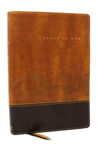 Peace of God Bible: Discover and Experience God's Shalom Throughout the Bible (NKJV, Brown Leathersoft, Red Letter, Comfort Print) - 9781400334995